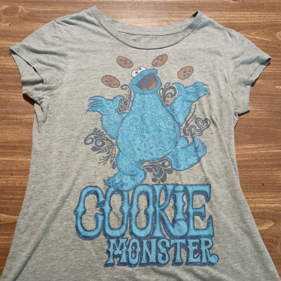 COOKIE MONSTER T-SHIRT - Small // Sesame Street Artist Series Tee Shirt Muppets - Picture 2 of 6